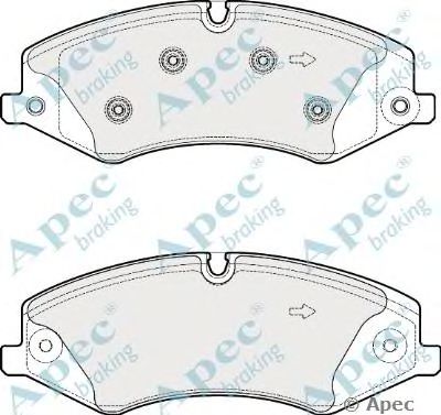 APEC BRAKING pad1836 -  Комплект тормозных колодок, дисковый тормоз